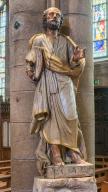 Statue : Saint Pierre, basilique Notre-Dame-du-Roncier (Josselin)