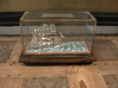 Ex-voto trois mâts carré (demi-coque)