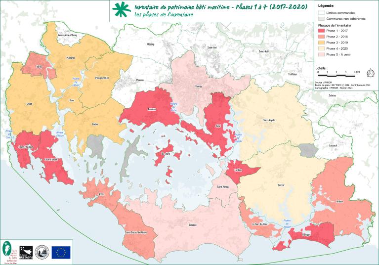 Présentation de l'opération d'inventaire du patrimoine bâti maritime du Parc naturel régional du Golfe du Morbihan