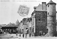 Place Albert Parent, autrefois place des Halles (Combourg)