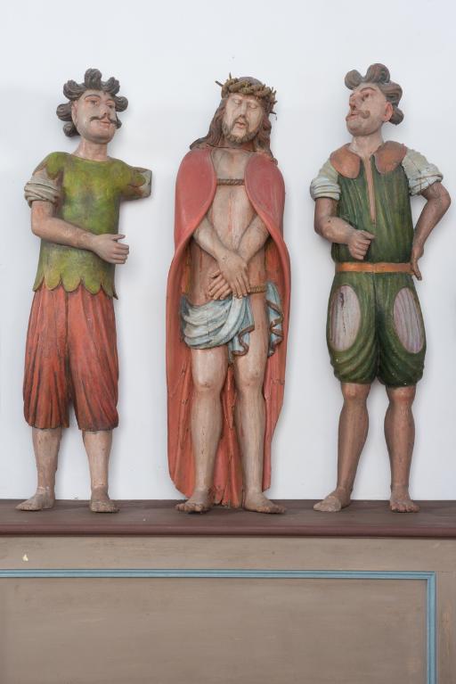 Groupe sculpté : Ecce homo, Chapelle Notre-Dame de Langroas (Cléden-Cap-Sizun)
