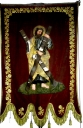 Bannière de procession de paroisse : saint André, Immaculée Conception