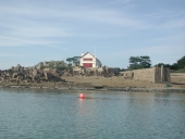 Maison : maison Schmidt ; ancienne usine de goémon Roques, la Corderie, Beg Samson (île de Bréhat)