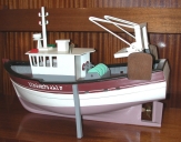 Maquette du bateau de pêche "L'Indomptable"