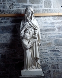 Statue (petite nature) : Education de la Vierge