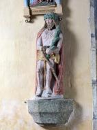 Statue : Christ aux outrages, Eglise Saint-Guévroc (Lanneuffret)