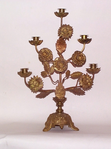 Paire 1 de chandeliers d'autel, Ropenard (Maure-de-Bretagne fusionnée en Val d'Anast en 2017)