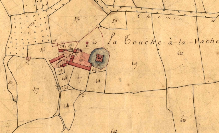 Manoir dit château de la Touche-à-la-Vache, actuellement ferme (Créhen)