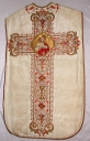 Ornement blanc 3 : chasuble, bourse de corporal, manipule