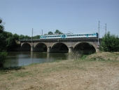 Pont de chemin de fer, près de Droulin (Langon)