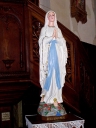 Statue : Notre-Dame de Lourdes ; tronc