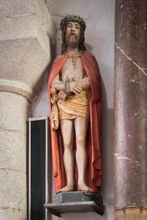 Statue : Christ aux outrages, Eglise Saint-Cyr et Sainte-Julitte (Molac)