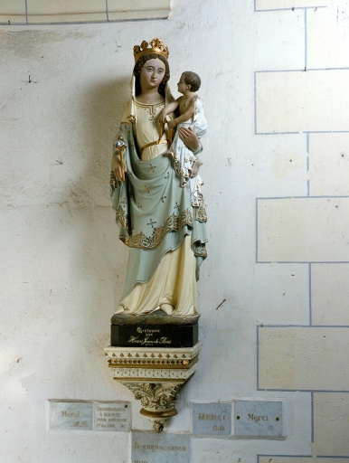 Statue sur culot : Vierge à l'Enfant