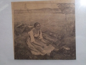 Estampe : Scène paysanne