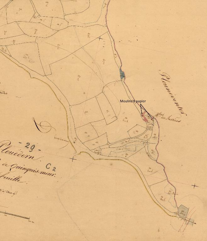 Moulins à papier, Les Justices (Plouédern)