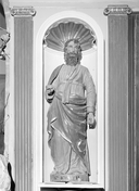 Statue (d'applique, petite nature) : saint Joseph, église paroissiale Saint-Guérec (Cléguérec)