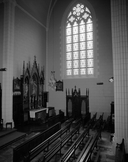 Ensemble style néo-gothique (autel, retable, tabernacle, exposition, gradins d'autel (2), autels (2), retables (2), tabernacles (2), gradins d'autel (2), chemin de croix, orgue), église paroissiale Saint-Martin (Erbrée)