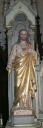 Ensemble de 2 statues : Sacré Coeur, Vierge, dite Notre-Dame de Lourdes