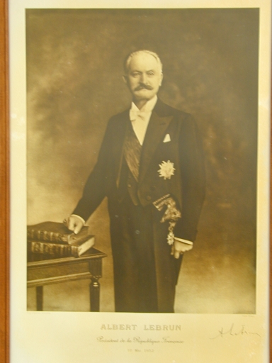 Estampe : Portrait du Président Albert Lebrun