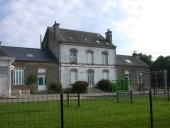 Mairie et écoles sur la commune de Pluméliau (fusionnée en Pluméliau-Bieuzy en 2019)