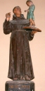 Statue sur culot : Saint Antoine de Padoue et l'Enfant