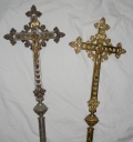 Paire de croix de procession