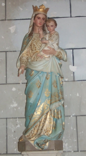 Statue : Vierge à l'Enfant, dite Notre-Dame des 3 Ave Maria