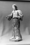 Statue (2, statuette, d'applique, en pendant) : Vierge, saint Joseph, église Paroissiale Notre-Dame (Kergrist-Moëlou)