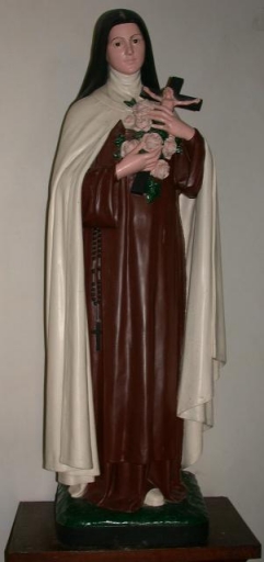 Statue sur socle : Sainte Thérèse de l'Enfant-Jésus