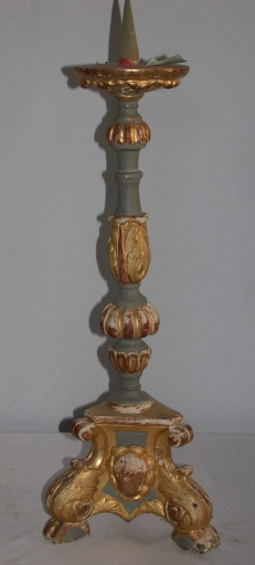 Paire 2 de chandeliers d'autel