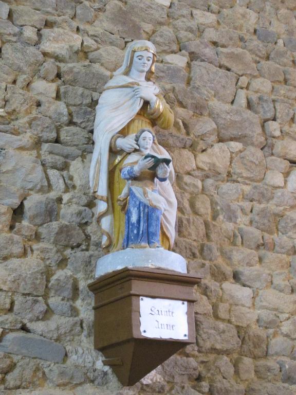 Statue de l'Éducation de la Vierge, église Saint-Lunaire (Saint-Lormel)