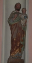 Statue dans une niche : saint Joseph et l'Enfant