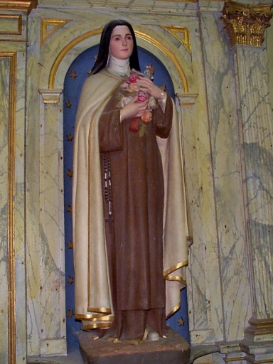Statue (grandeur nature) : sainte Thérèse de Lisieux