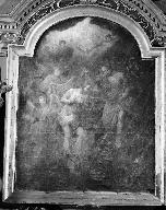 Tableau d'autel : Baptême du Christ, église paroissiale Sainte-Édiltrude (Tréflez)