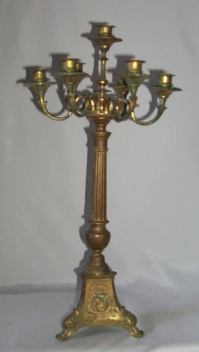 Paire 5 de chandeliers d'église