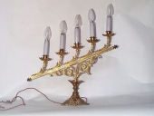 Paire 1 de chandeliers d'autel