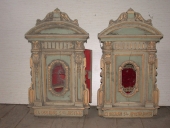 Paire de reliquaires de sainte Justine et de saints apôtres