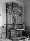 Autels (2), retables (2), tabernacles (2) (autel secondaire, retable baldaquin), dit de Saint Joseph, dit de la Sainte Vierge, style néo-Renaissance, église paroissiale Saint-Pierre (Taillis)