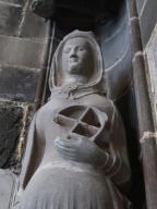 Statue : sainte Catherine d'Alexandrie, église paroissiale Notre-Dame (Le Folgoët)