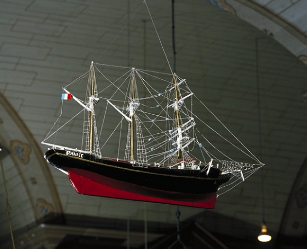 Maquette ex-voto de trois-mâts goélette, dit STE MARIE