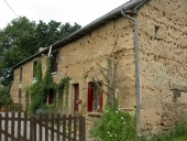 Alignement de deux maisons, la Motte Jehan (Langouët)