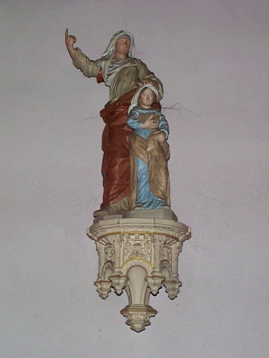 Statue : sainte Anne, culot