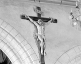 Croix (grandeur nature) : Christ en croix, église paroissiale Saint-Martin (Balazé)
