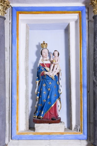 Statue : Vierge à l'Enfant, dite Notre-Dame-des-Fleurs