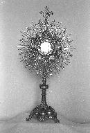 Ostensoir, église paroissiale Saint-André (Le Roc-Saint-André fusionnée en Val d'Oust en 2016)