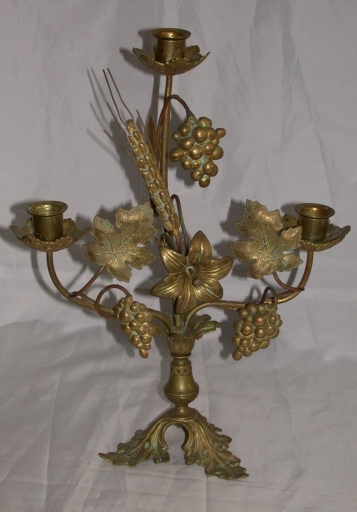 Paire 1 de chandeliers d'église