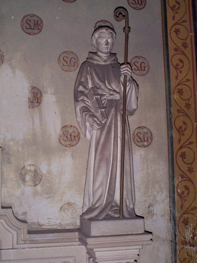 Statue (petite nature) : saint Méen de Bretagne