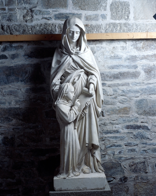 Statue (petite nature) : Education de la Vierge