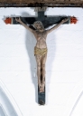 Croix : Christ en croix, Saint-Nicodème (Pluméliau fusionnée en Pluméliau-Bieuzy en 2019)