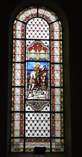 Verrières baies 5, 6 : verrière à personnages et verrière figurée